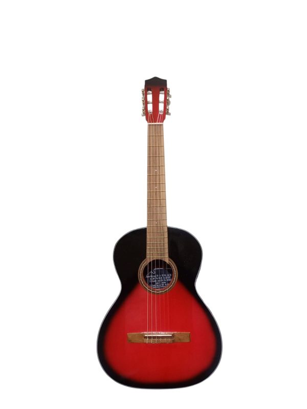 Guitarra Bicolor Rojo Negro.