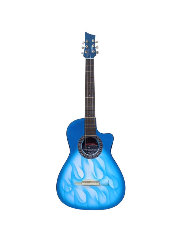 Guitarra Flamas Azules Cutaway.
